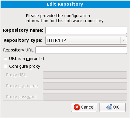 Adding a software repository